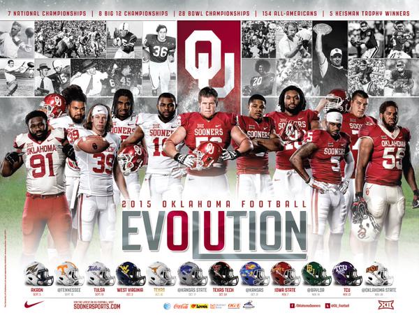 Photos Oklahoma Football Has A Double Sided Schedule Poster