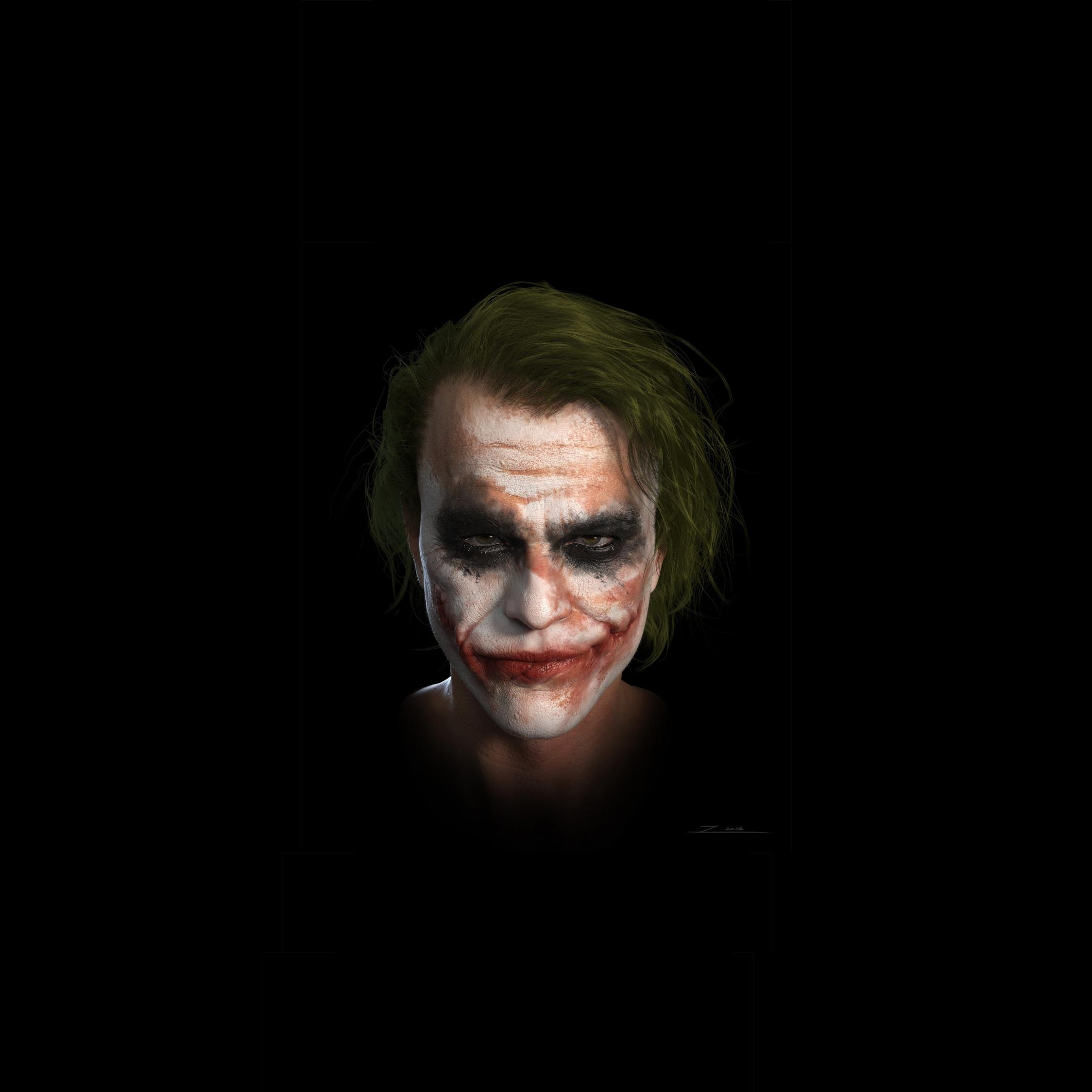 Wallpaper Joker Heath Ledger Dc Studio iPad