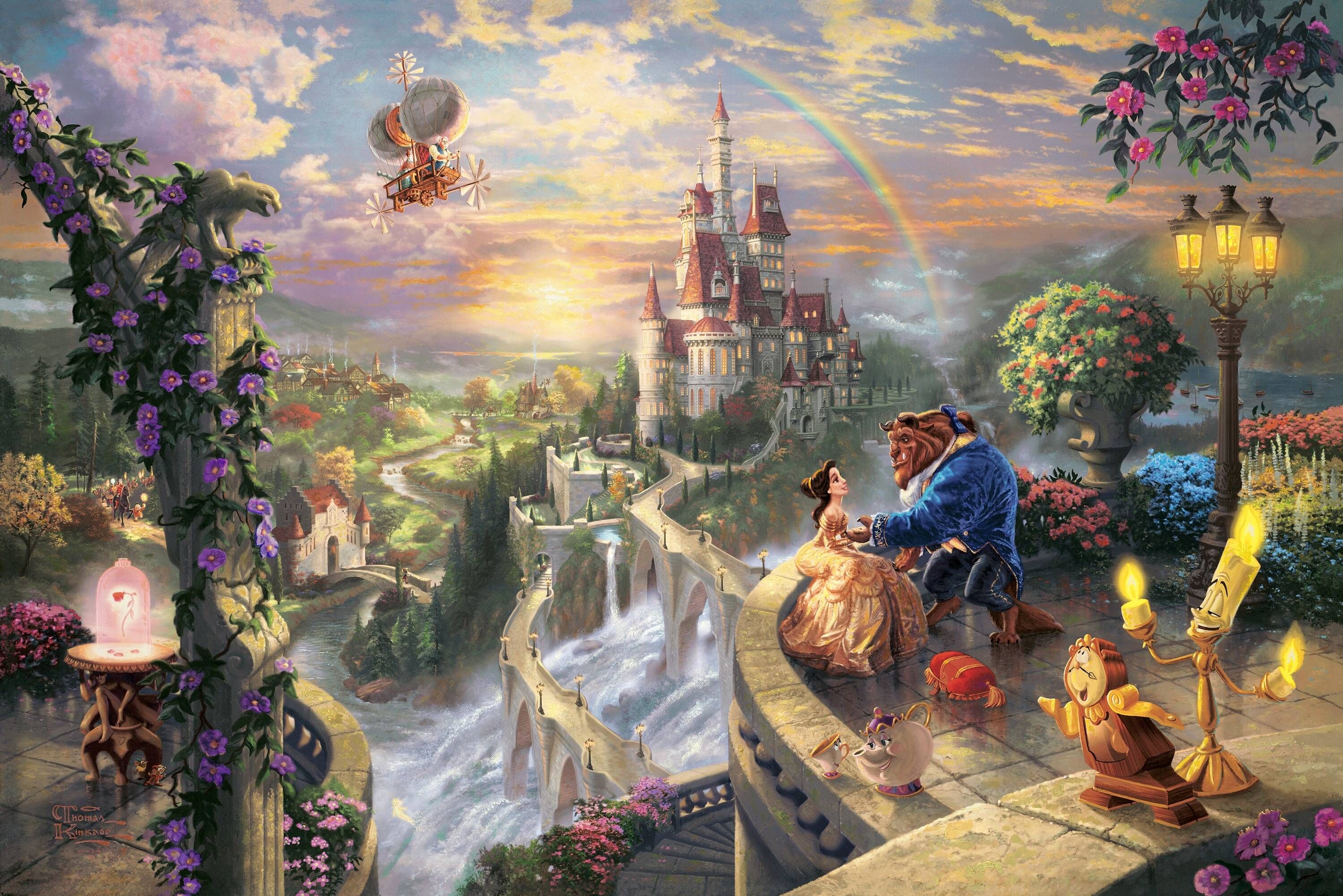 Amazing Disney Wallpaper By Thomas Kinkade