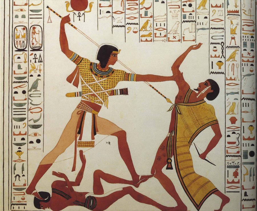 Ancient Egypt A Victory Mural By Lichtie