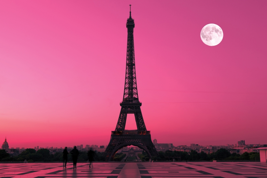 Eiffel Tower Wallpaper Pink Desktop Background For HD