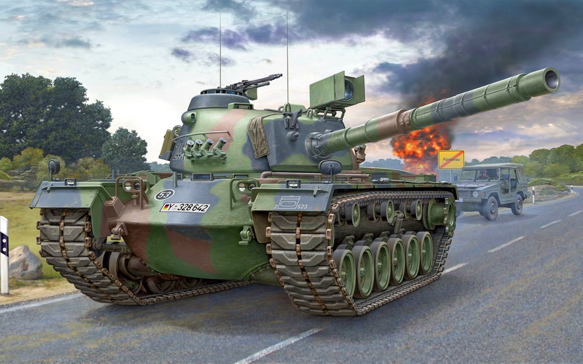 M48 Patton HD Wallpaper Background Image