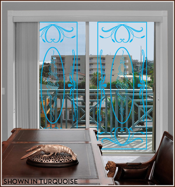 Door And Window Film Design In Stylish Colors Wallpaper For