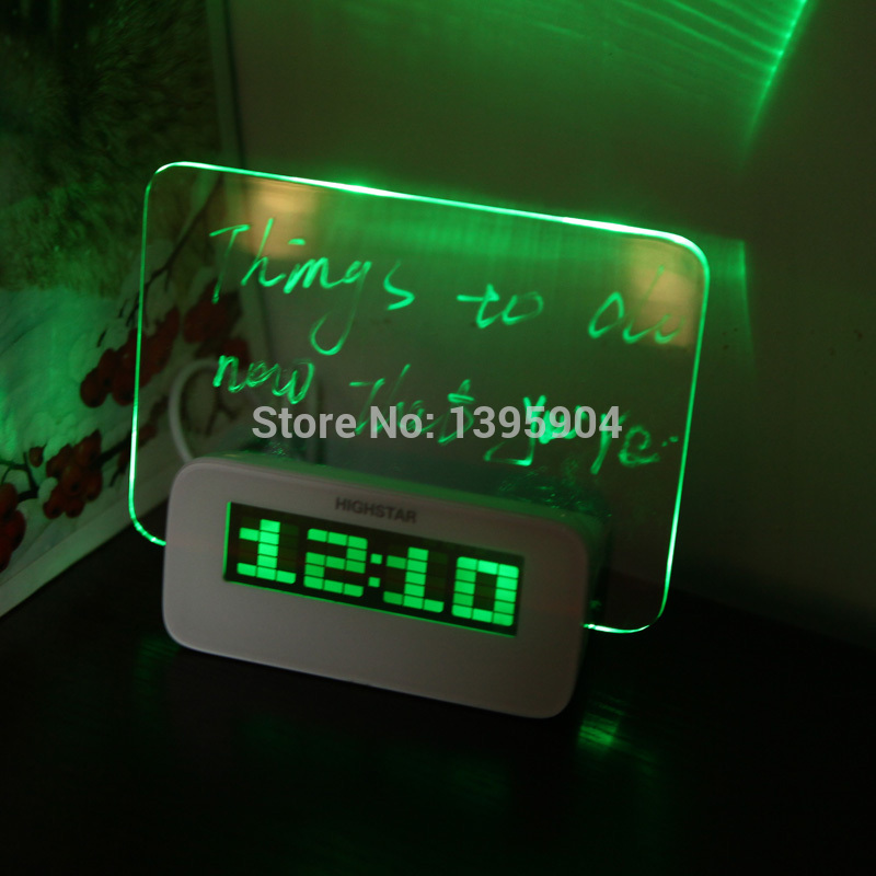 Calendar Timer Usb Hub Led Light Digital Desktop Director Table Clocks