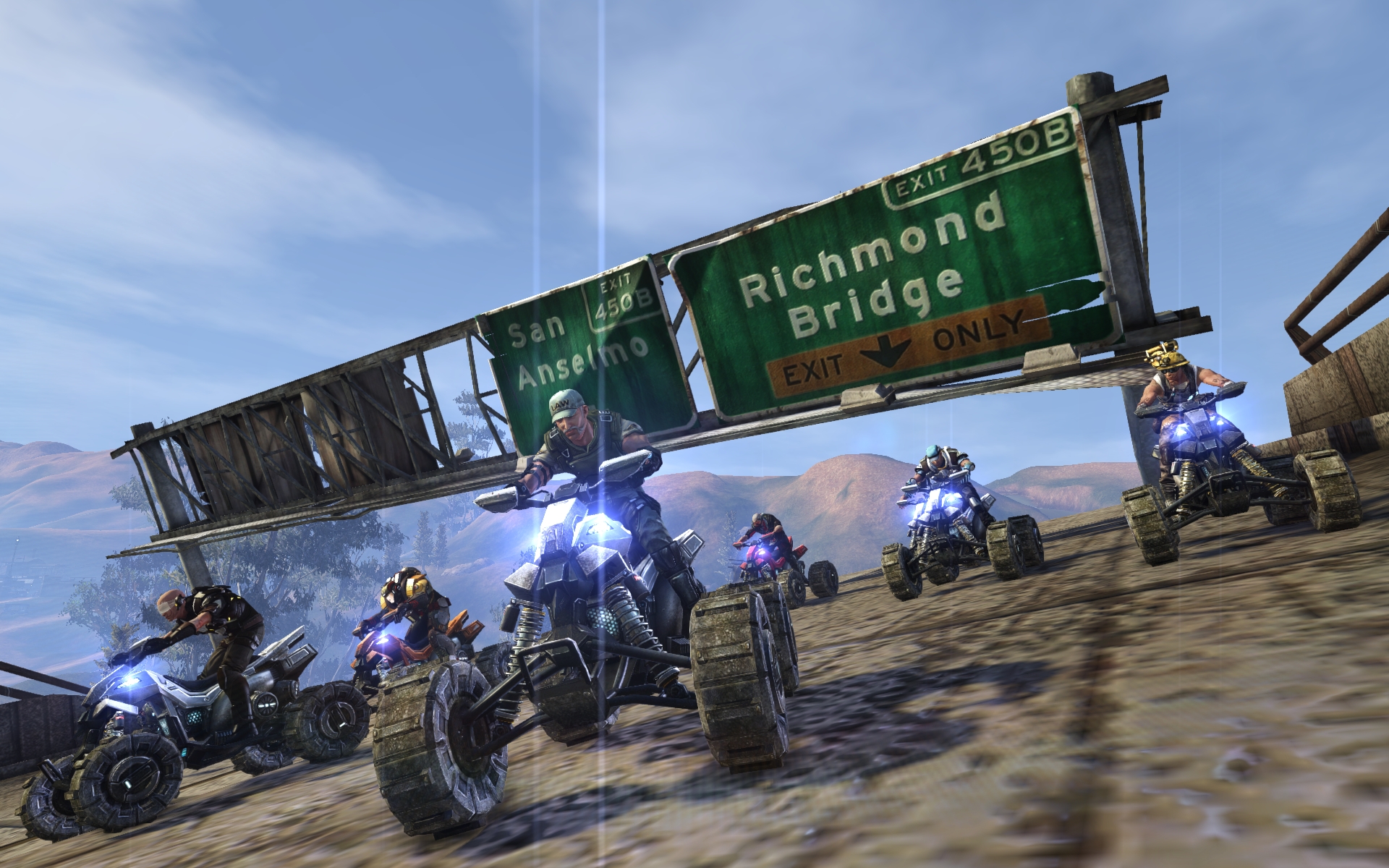 Sci Fi Shooter Mmo Games Defiance Wheeler Vehicle Screenshot Jpg