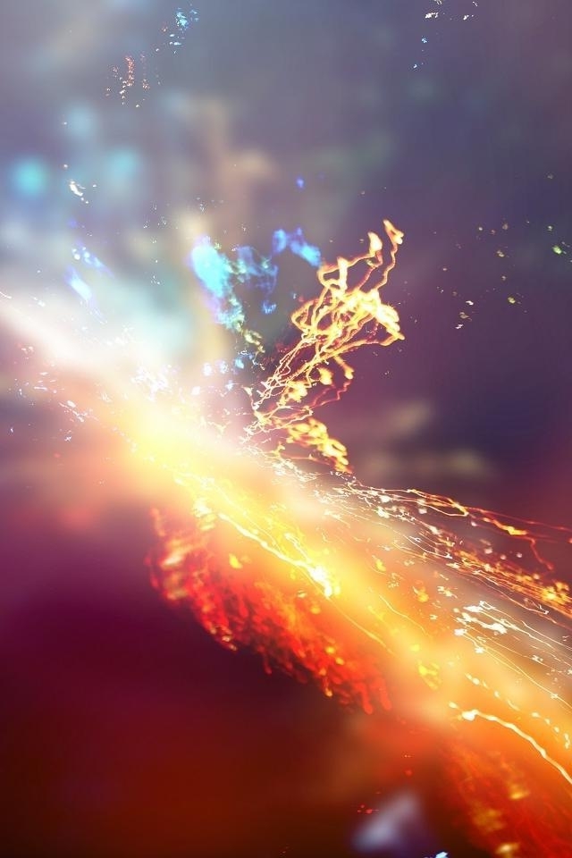 Explosion Of Light iPhone HD Wallpaper