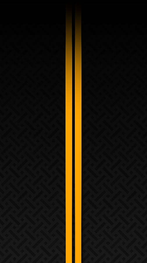 Yellow Lines Redmi Note Punch Hole Wallpaper