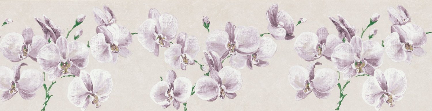 Orchid Wallpaper Border