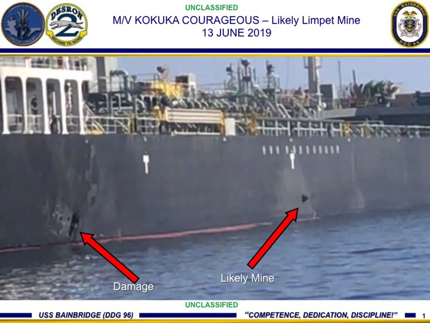 Us Releases Video It Says Shows Iran S Involvement In Oil Tanker