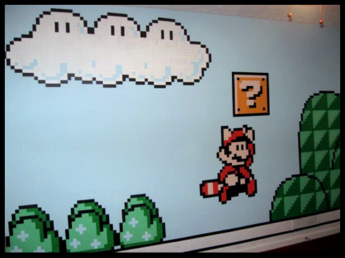 Want A Super Mario Mural Painted Up On The Bedroom Wall This Dad
