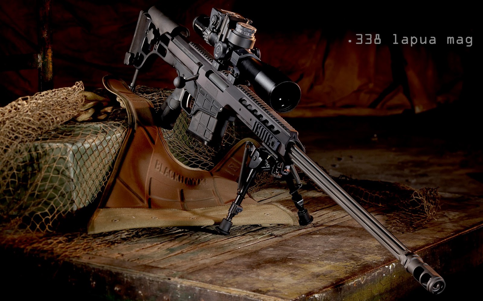Barett 98 B 338 Lapua HD Sniper Rifle Desktop Gun Background 1600x1000