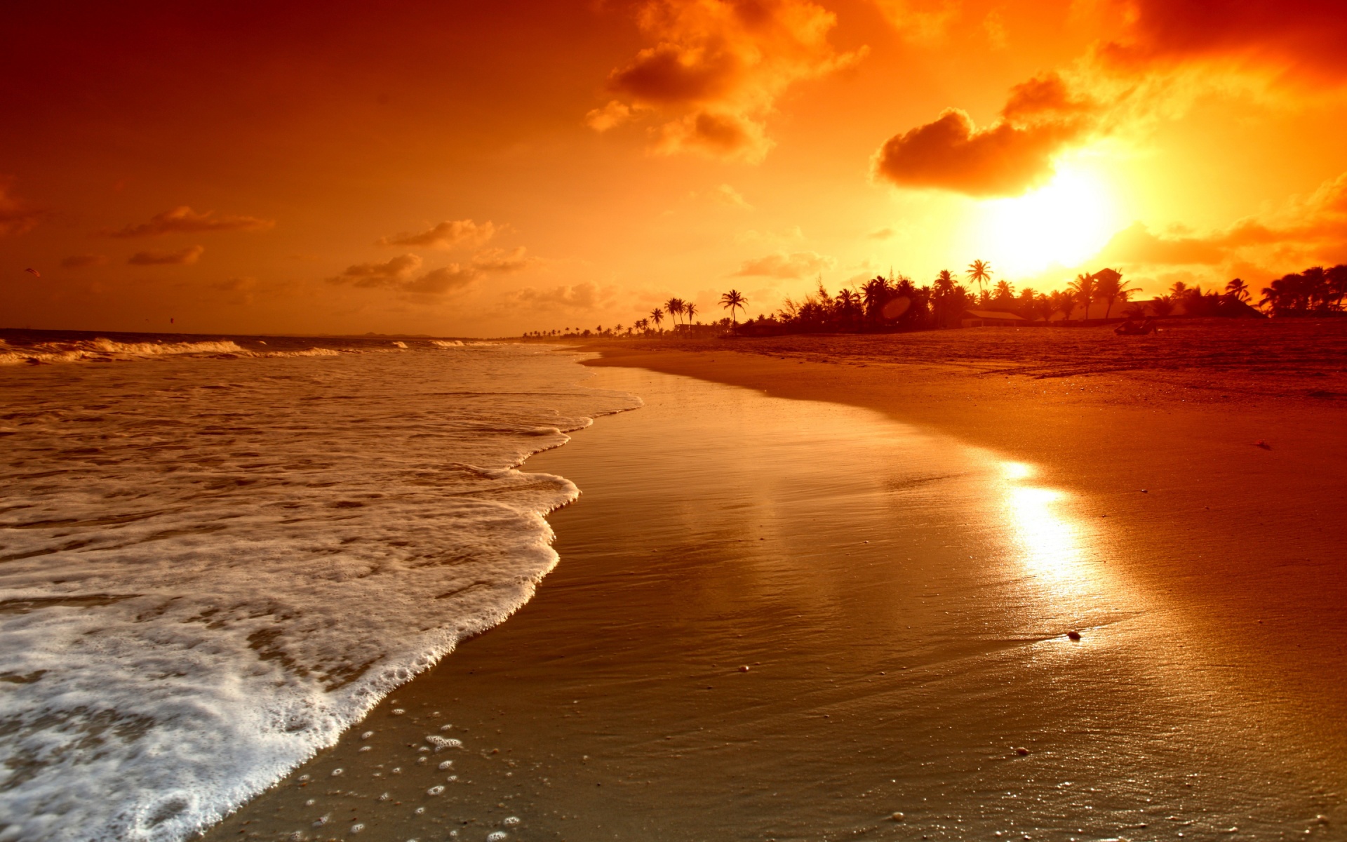Gallery For Gt Beach Sunset Background HD