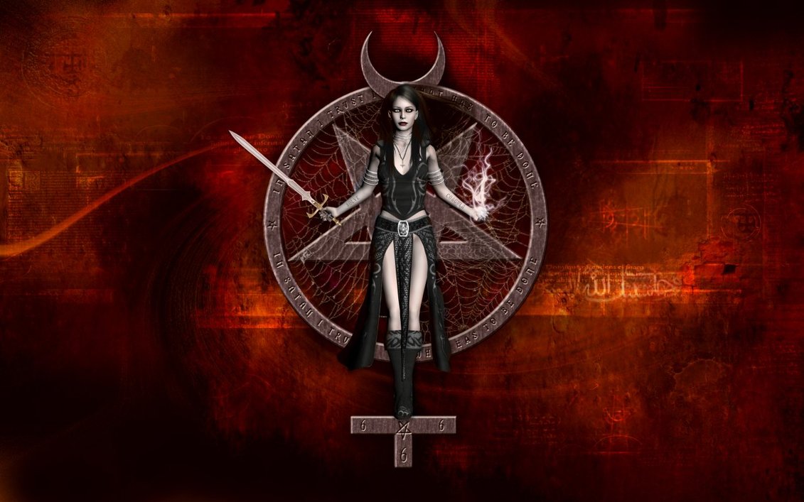 Satanic Pentagram Wallpaper HD Background