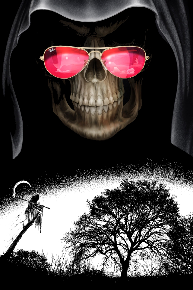 Background Grim Reaper From Category Abstract Wallpaper For iPhone