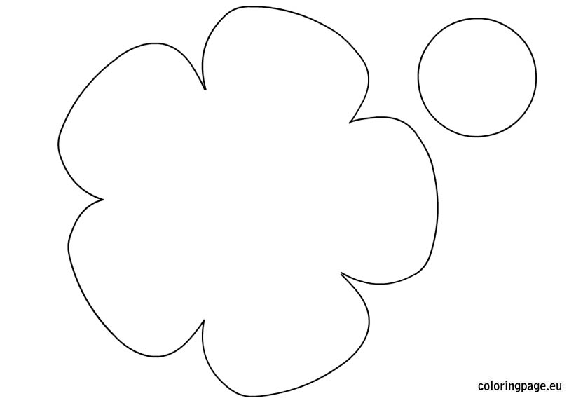 Printable Flower Template Coloring