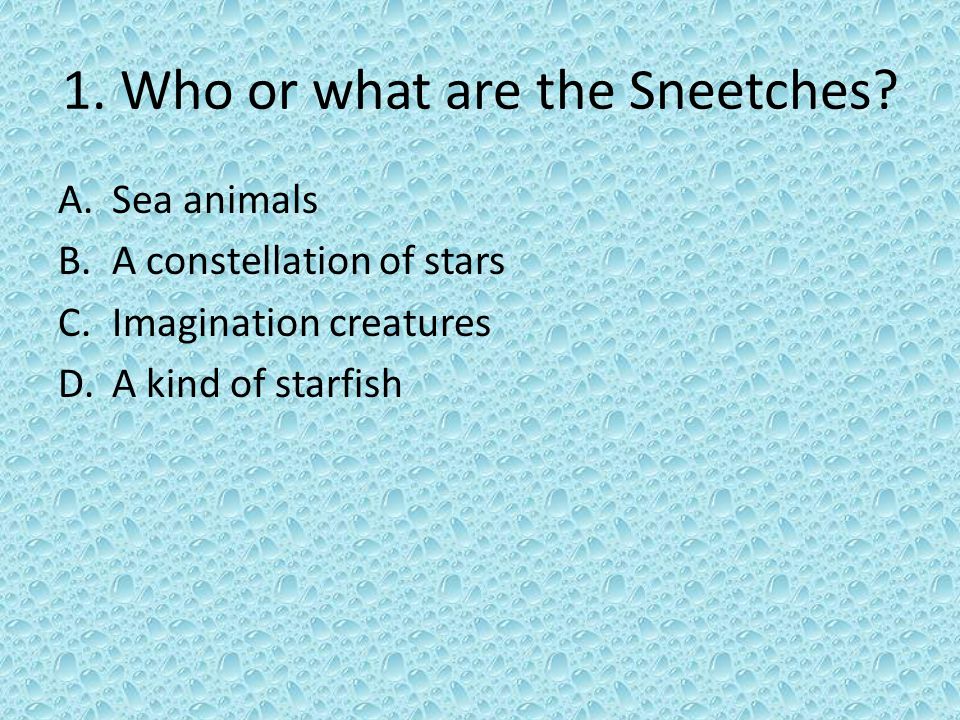 The Sneetches Quiz Poem By Dr Seuss Ppt Video Online