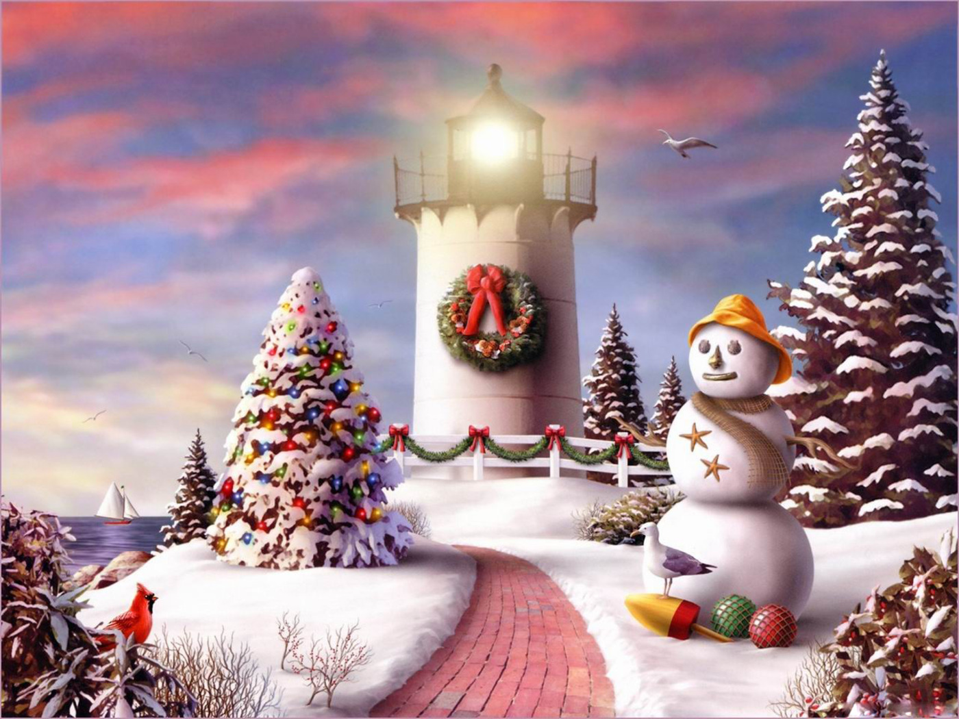 Christmas Desktop Free Holiday Wallpaper - WallpaperSafari