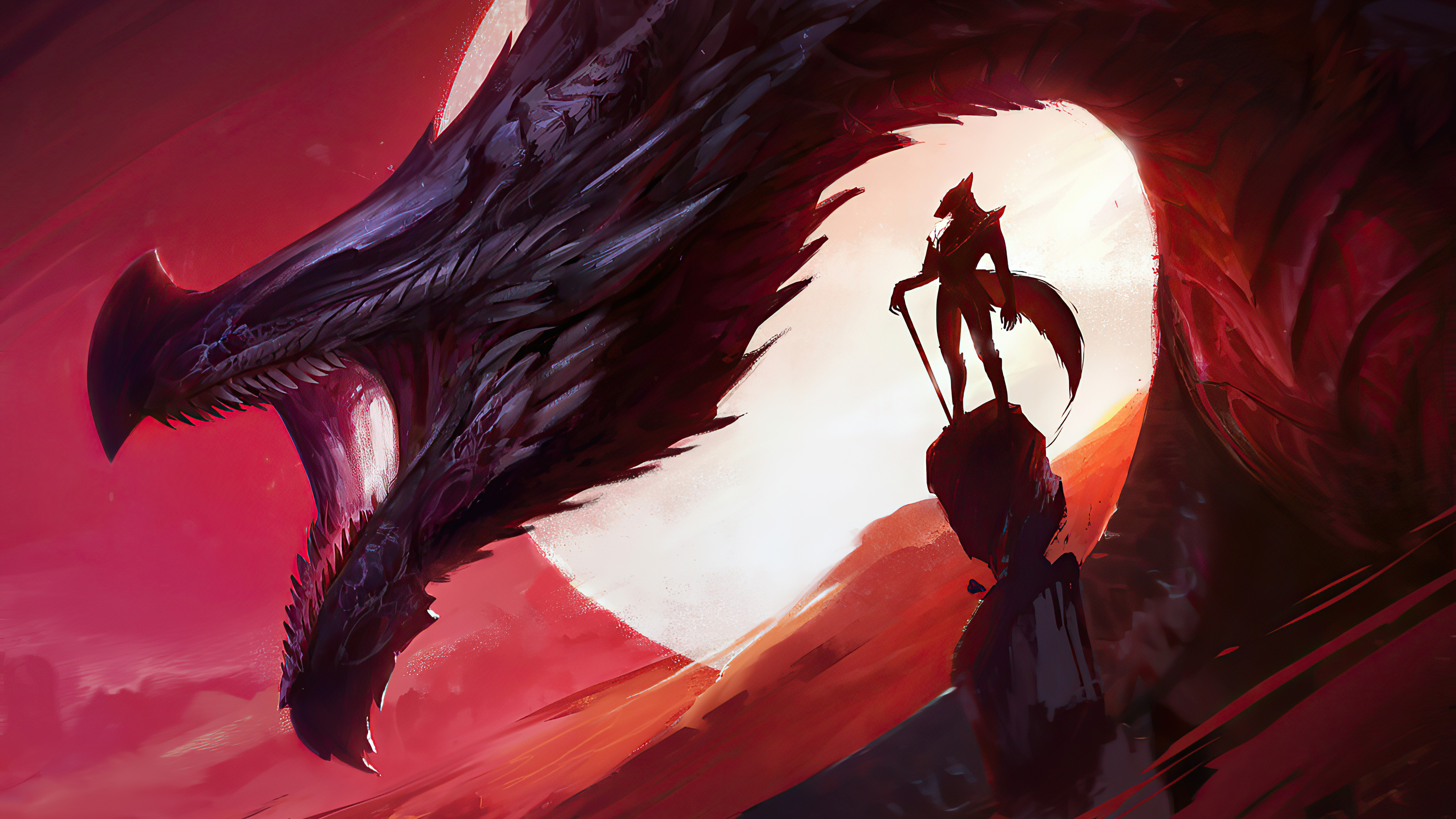 Epic Fantasy Wallpaper Dragon