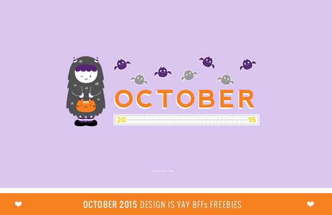 Bff Bies October Wallpaper Calendar Design Is Yay