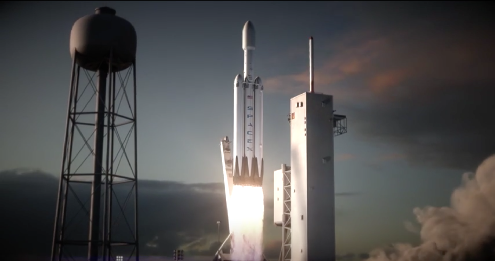 SpaceX Falcon Heavy Rocket Model   Pics about space