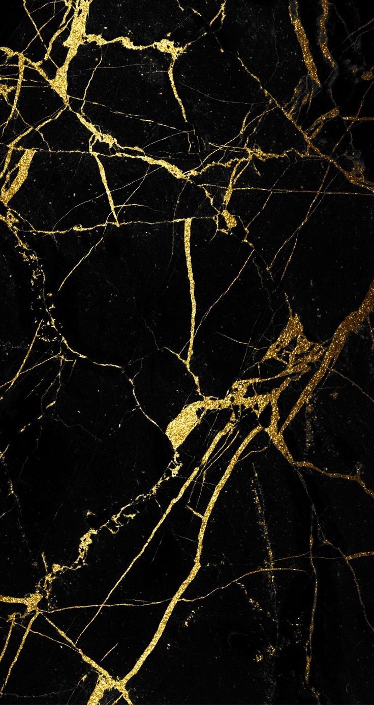 Marble Wallpaper Black Gold iPhone