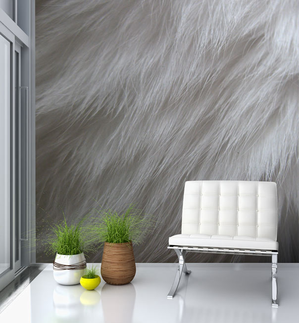 Furry Wallpaper For Bedrooms Fur Mural