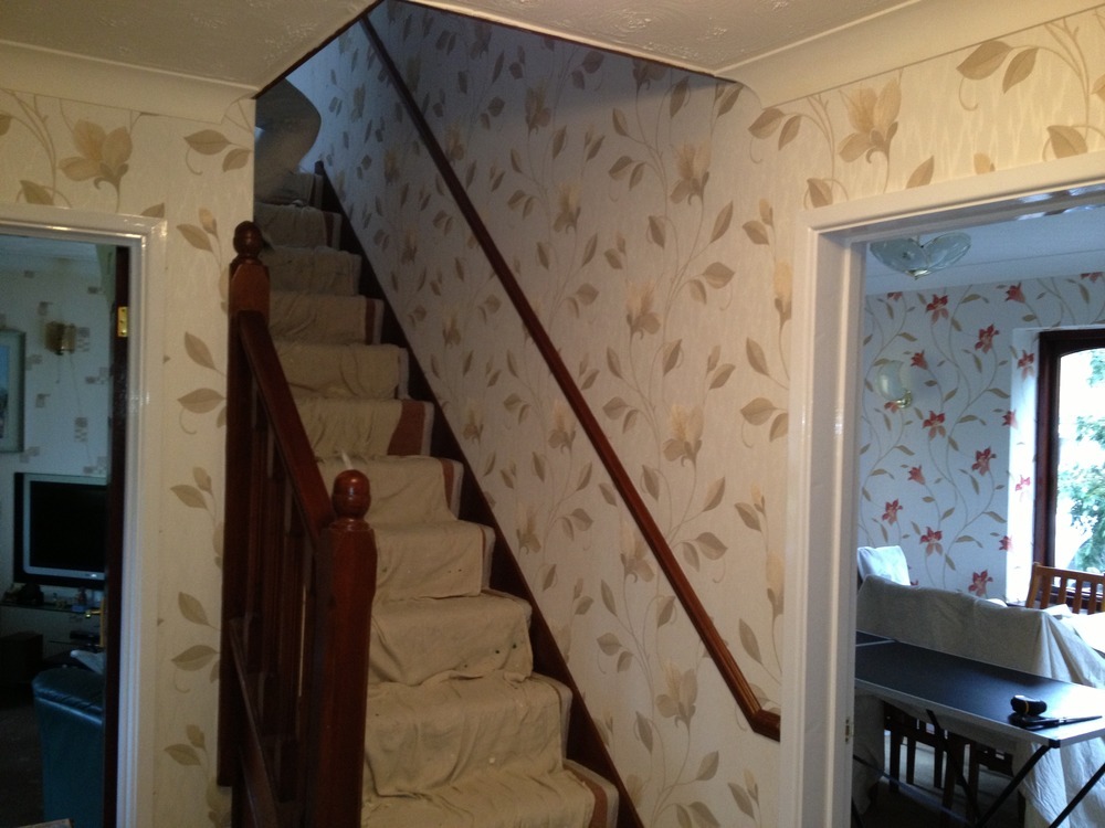 New Wallpaper In Hall Landing And Stairs