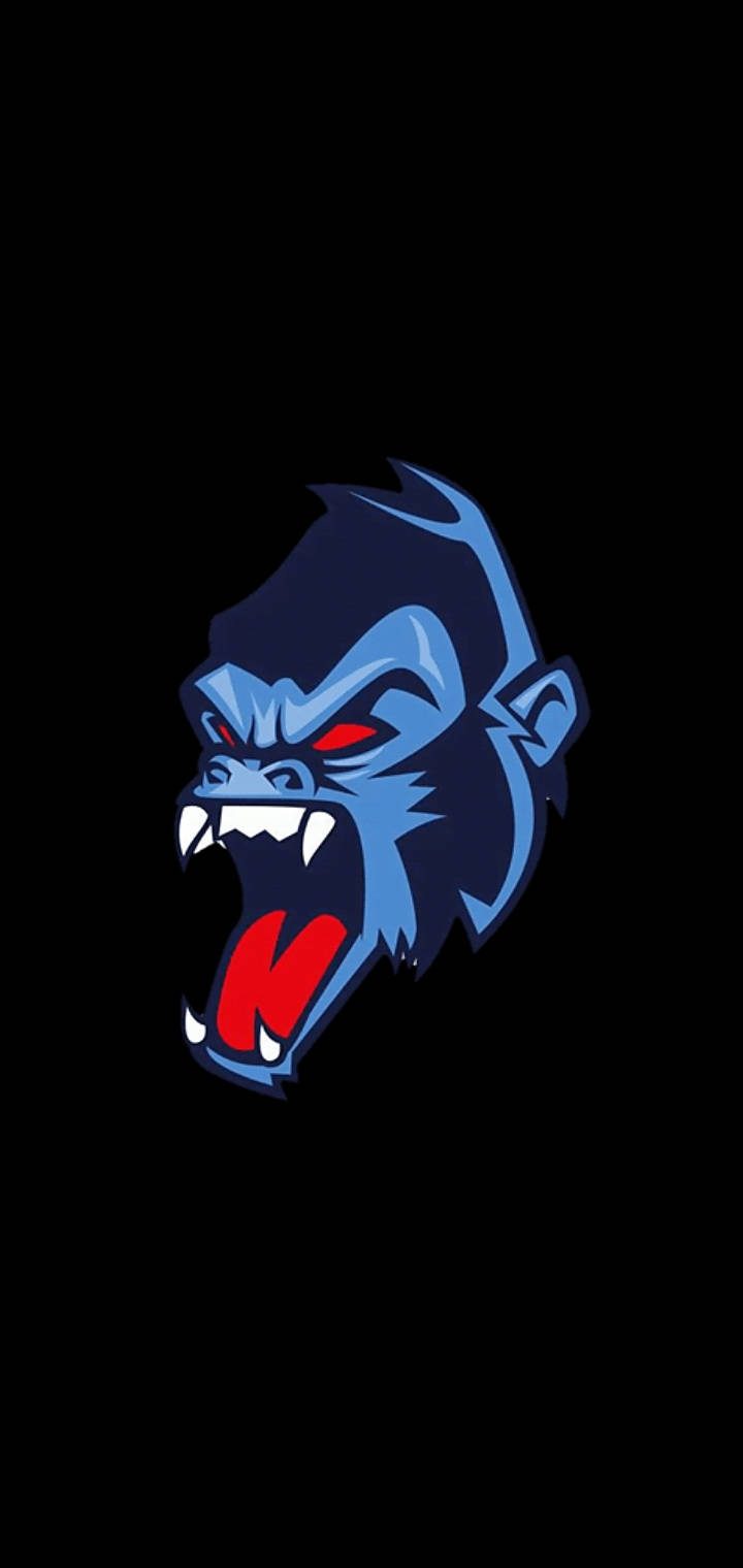 Angry Gorilla iPhone Art Wallpaper