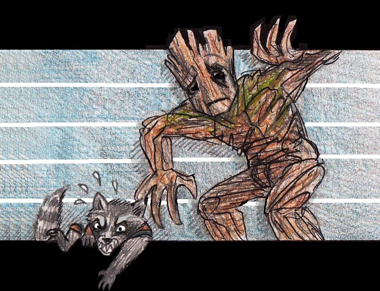 Rocket Raccoon And Groot By Killb94