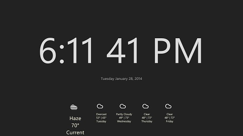 windows 10 desktop clock calendar weather