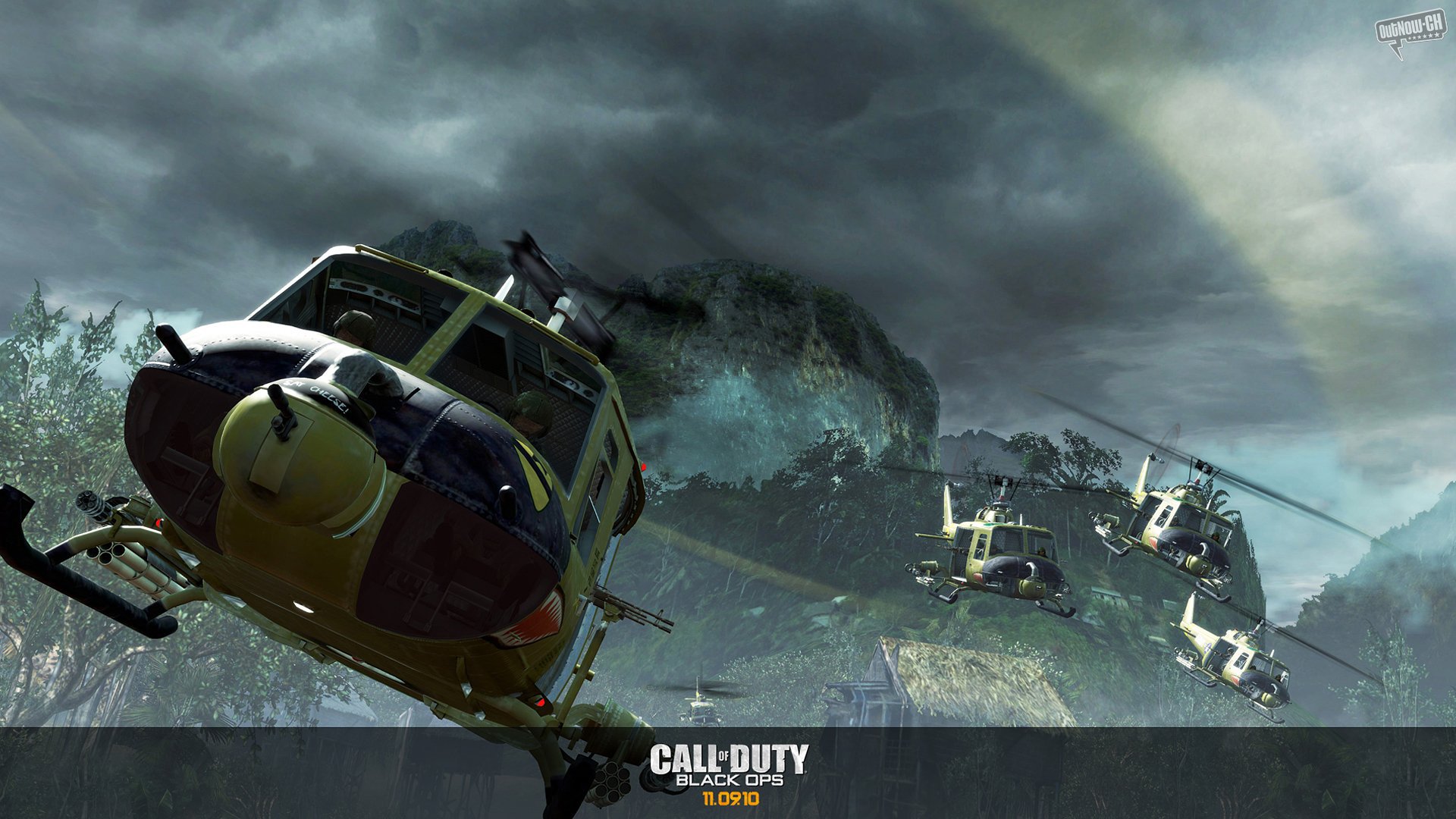 Call Of Duty Black Ops Helicopters Full HD Desktop Wallpaper 1080p