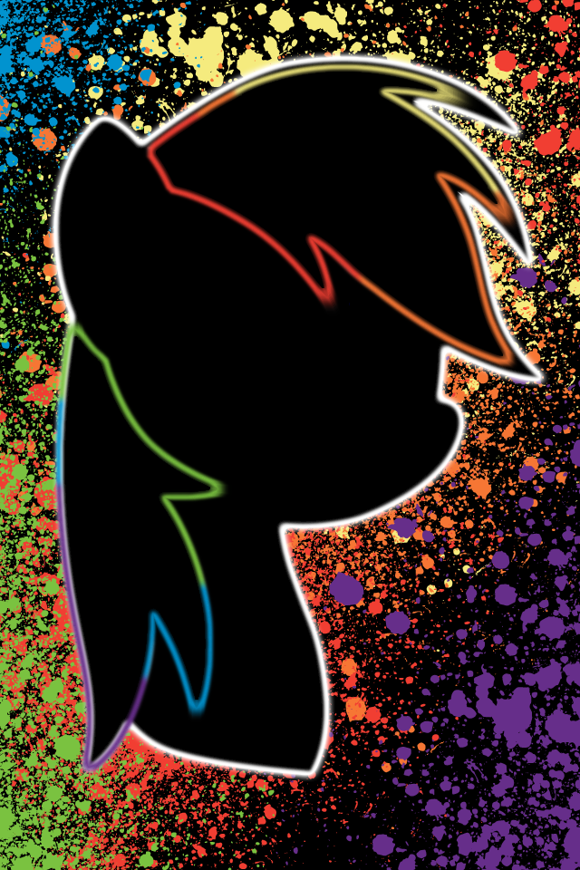 Rainbow Splat iPhone Wallpaper