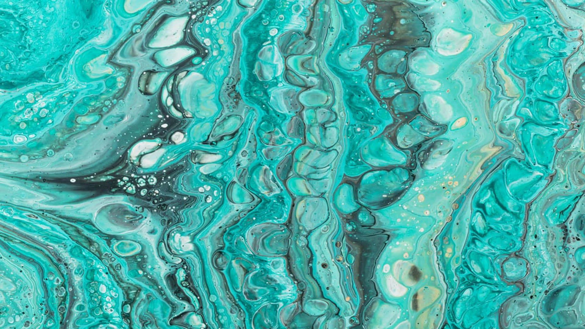 Teal Marble Wallpaper