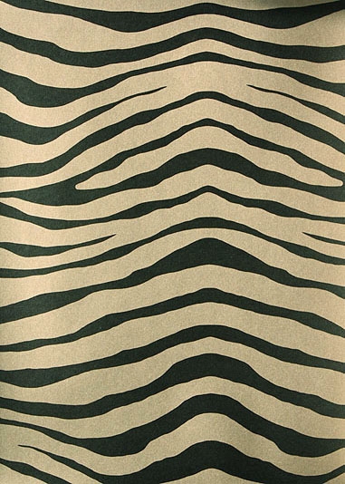Mara Wallpaper Of Zebra Print In Gold And Black