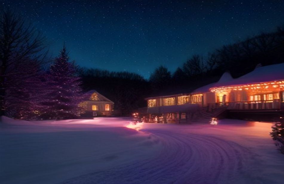 Blinking Christmas Lights Wallpaper