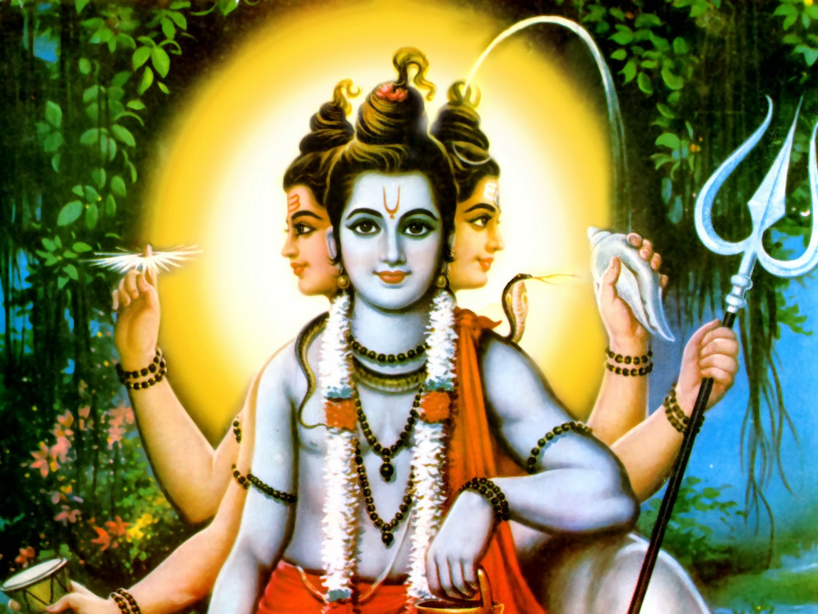 Hindu God Picture Dattatreya HD Wallpaper