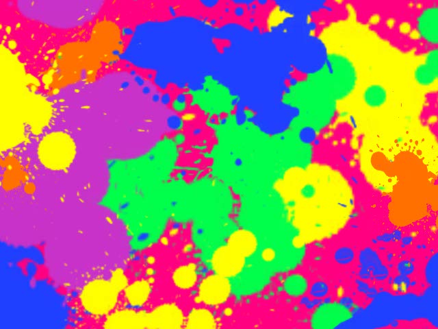 Neon Paint Splatters Wallpaper Splatter