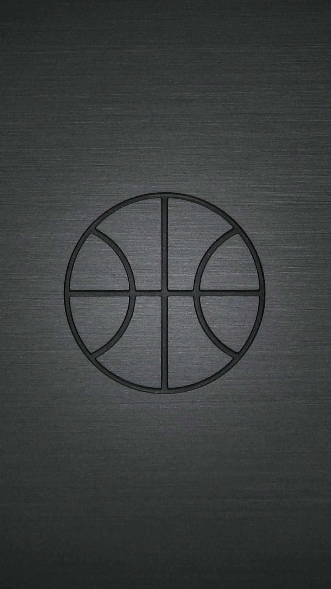 Simple Dark Cool Basketball iPhone Wallpaper