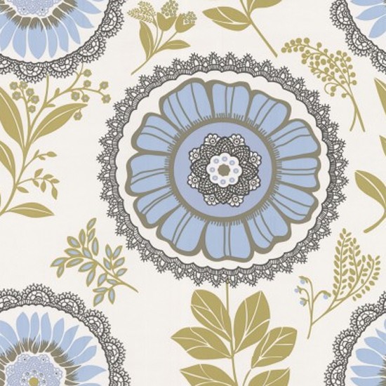 Lacework Wallpaper in Moss from Homebase Large pattern wallpaper