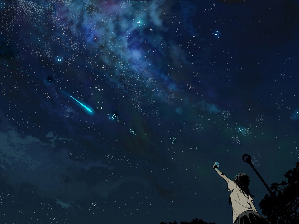 Với bức tranh nền về những vì sao lững lẫy trên bầu trời đêm cùng những vệt chớp lóe sáng của anime, bạn sẽ như được đưa vào một cuộc phiêu lưu không giới hạn. Hãy để tinh túy của anime truyền cảm hứng cho bạn và tạo nên sức hút đặc biệt cho thiết bị của bạn.