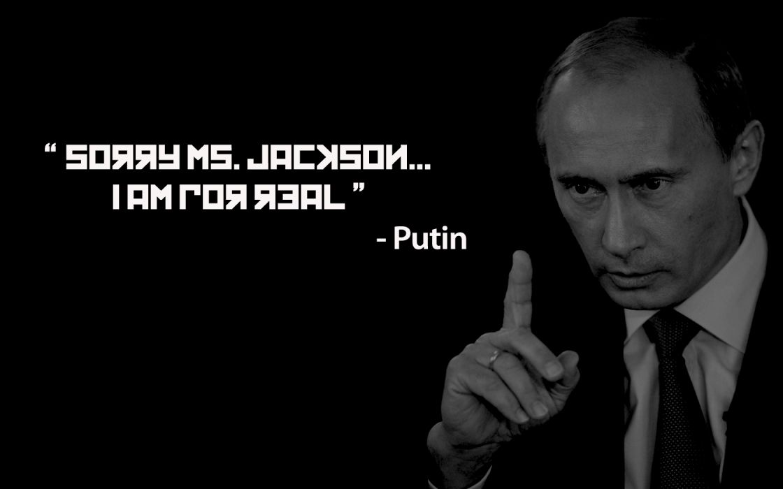 Ms Jackson B W Black Vladimir Putin Wallpaper