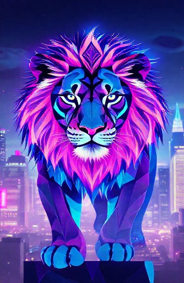 Neon Animal Wallpaper