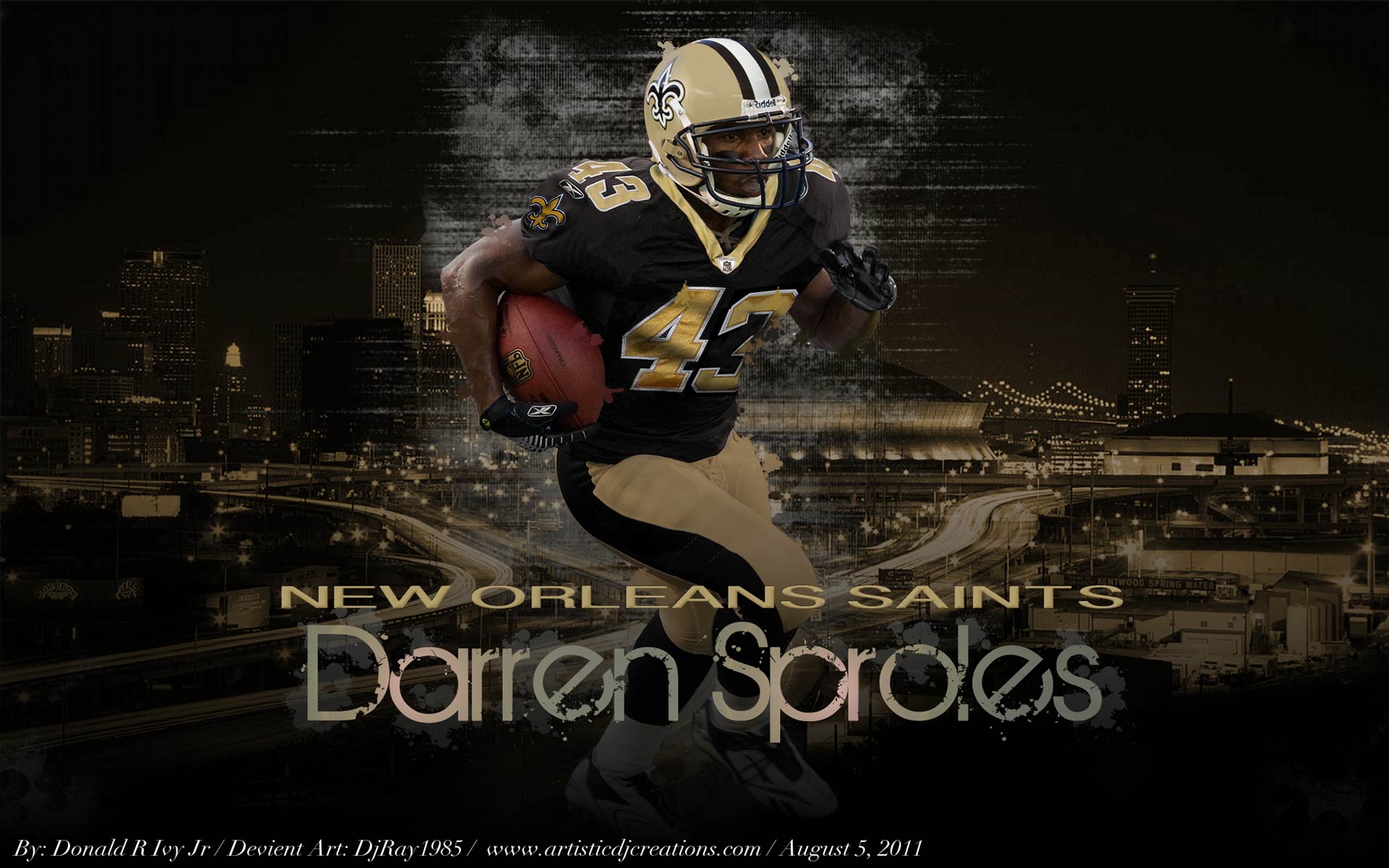 Enjoy This New Orleans Saints Desktop Background