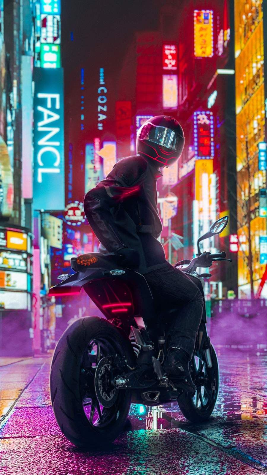 Motorcycle Rider iPhone Wallpaper Pop Art Hipster