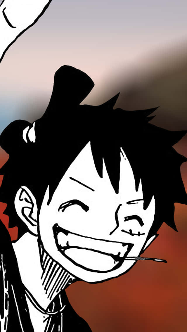 Luffy Black And White Wallpaper