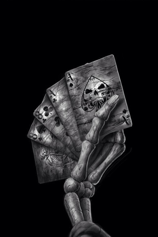 Dead Mans Hand Tattoo Skull Wallpaper
