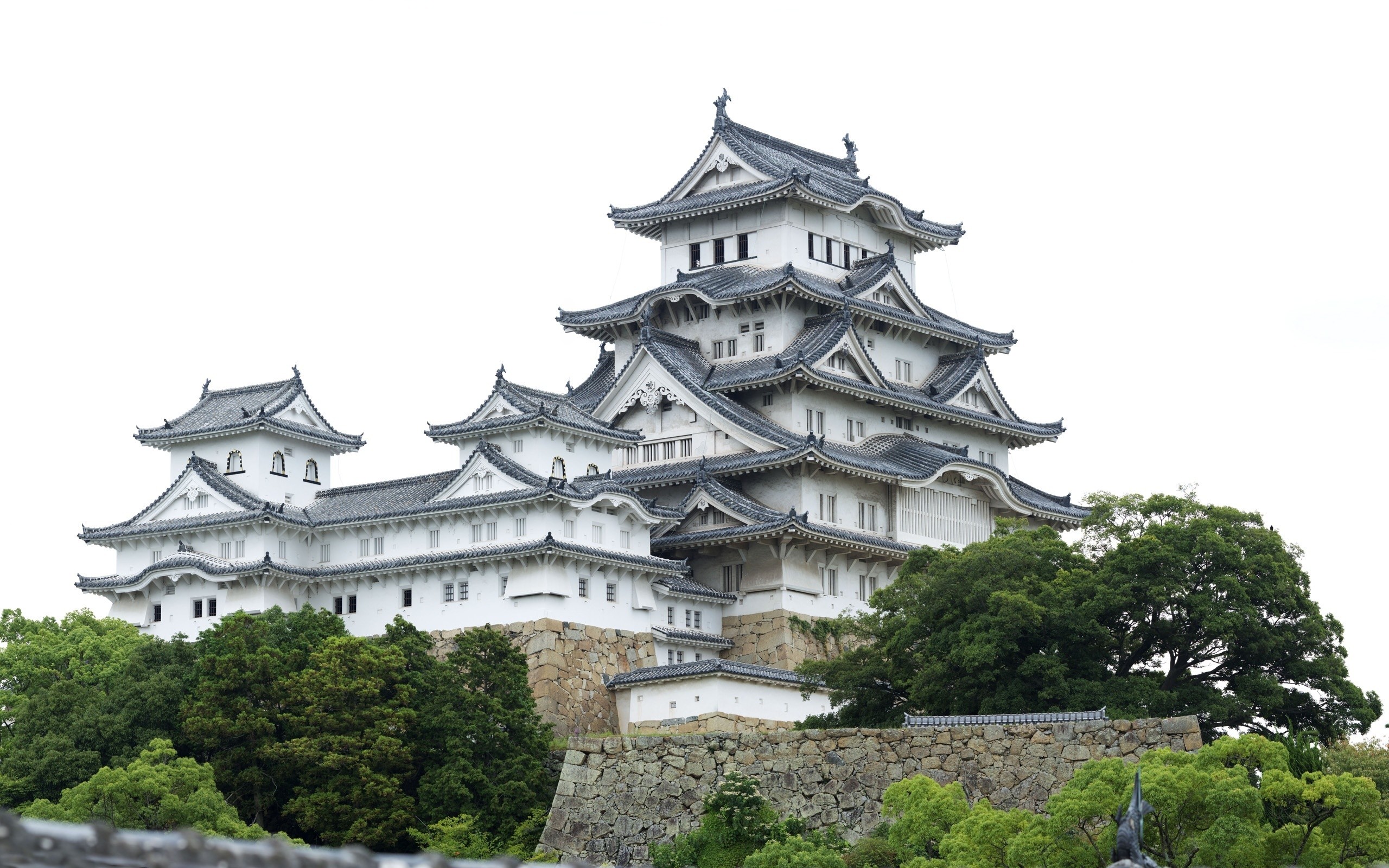 Japan Castles Architecture Osaka House Castle HD Wallpaper World