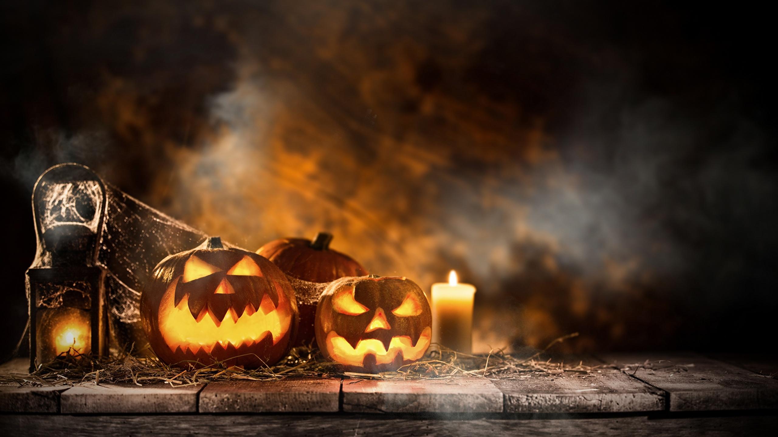 Image Pumpkin Candles Halloween Holidays
