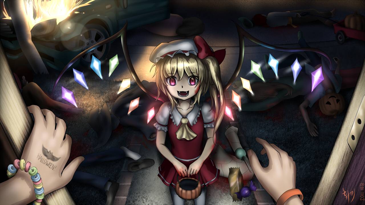 Flandre Halloween Appears Like This In Front Of Your Door