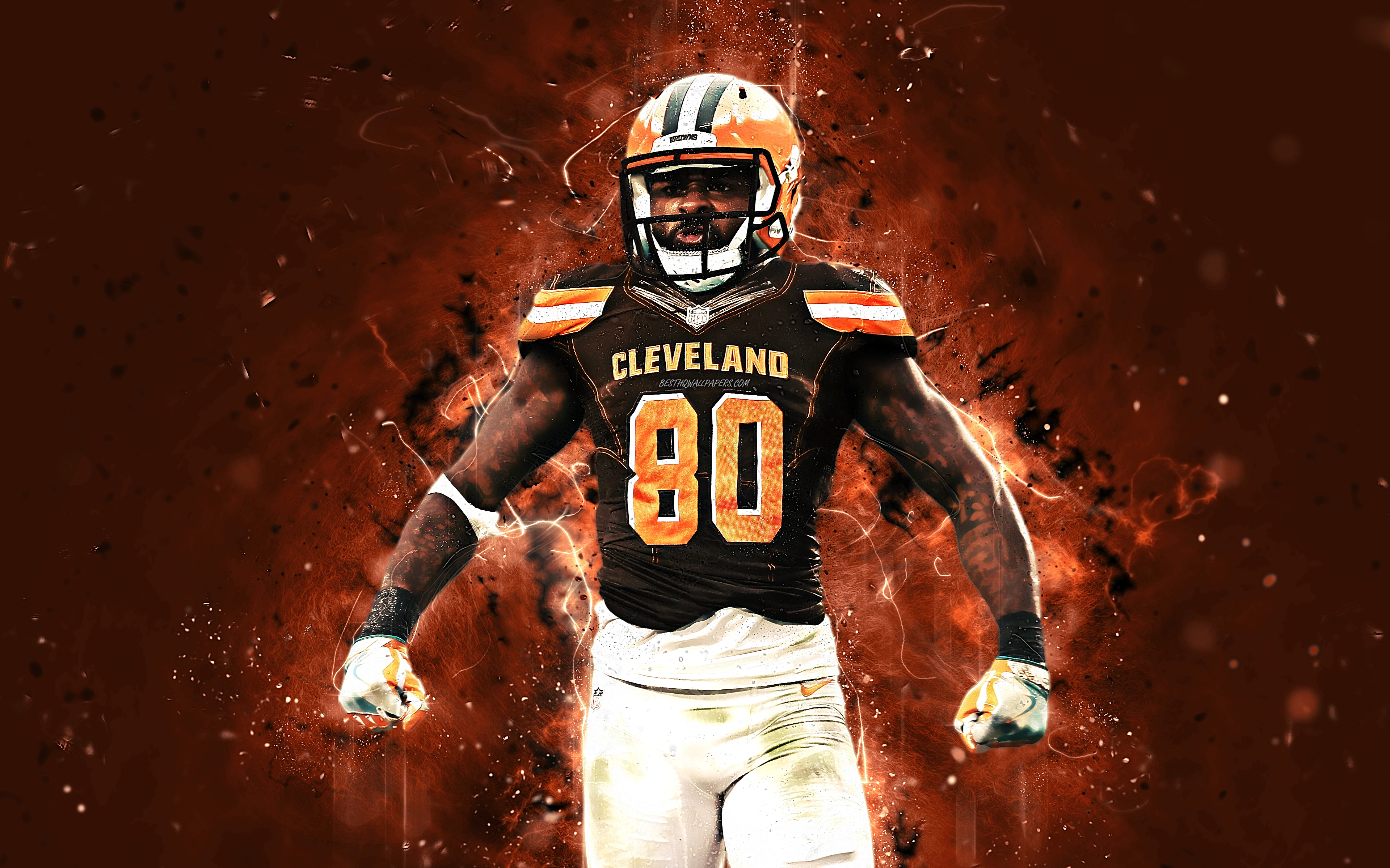 Wallpaper Jarvis Landry 4k Abstract Art Wide Receiver